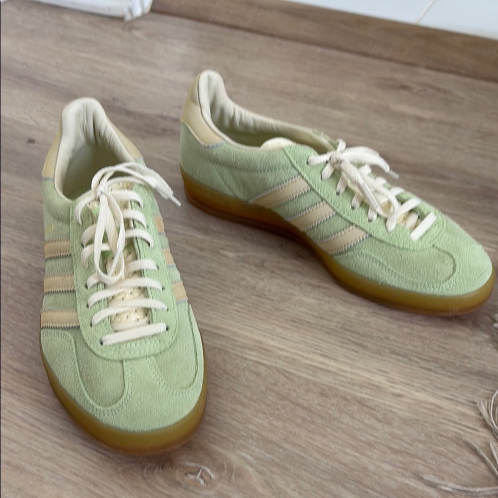 Adidas Green Suede Sneakers